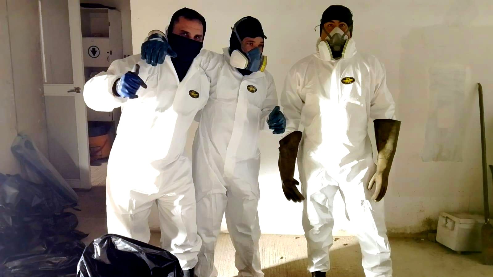 Equipo operativo de ProduSe con elementos de protección personal